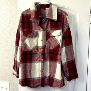 Women’s Maroon Shacket